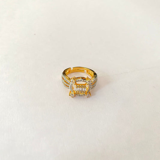Gold Plated Diamond Ring
