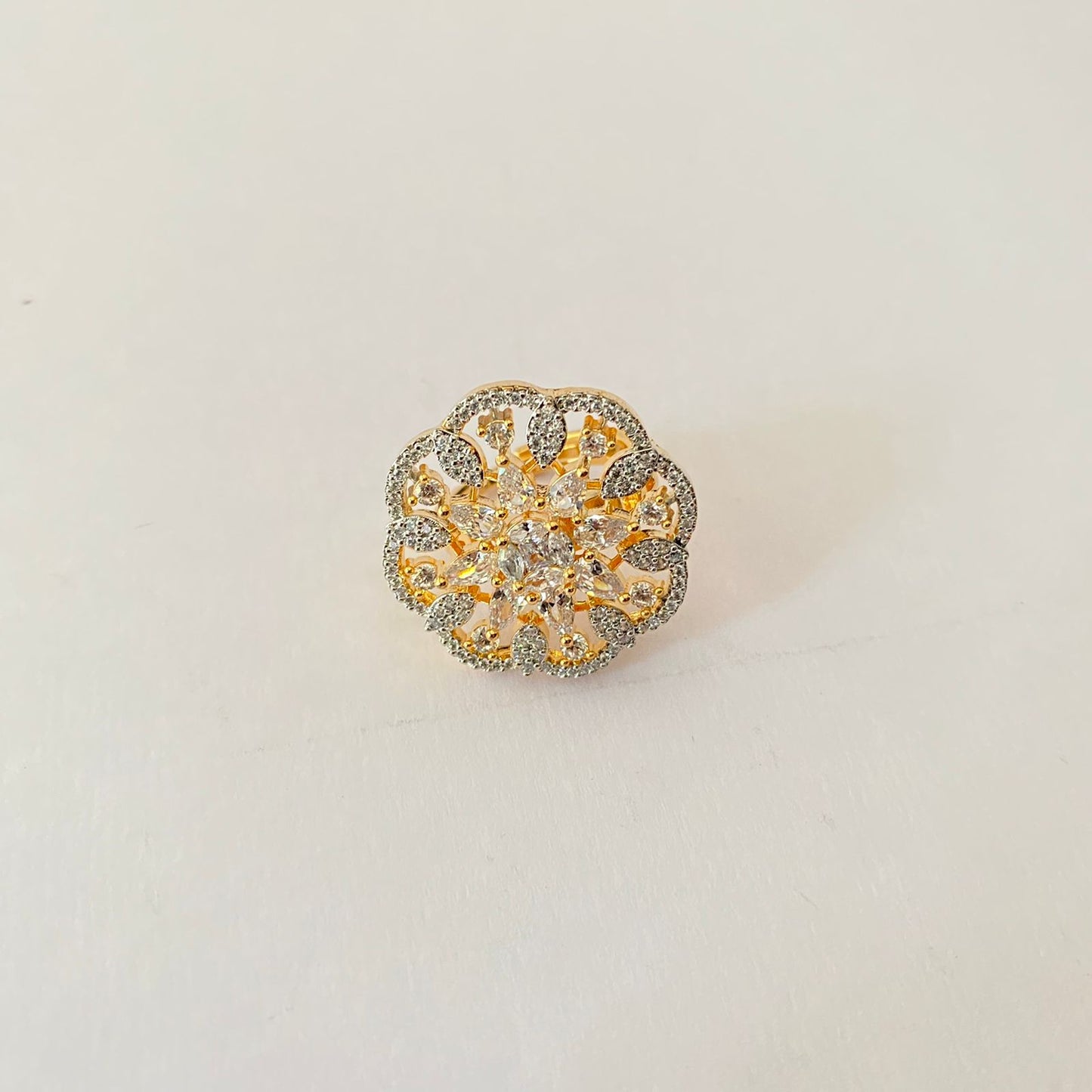 Diamond Gold Plated Ring