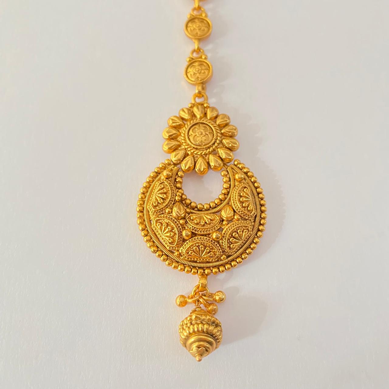 Temple Antique Gold Plated Mangtika