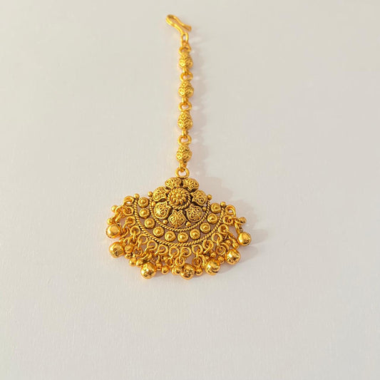 Traditional Antique Gold Plated Mangtika