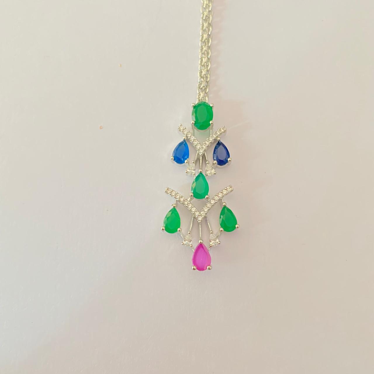 Multi Diamond classic mang Tikka