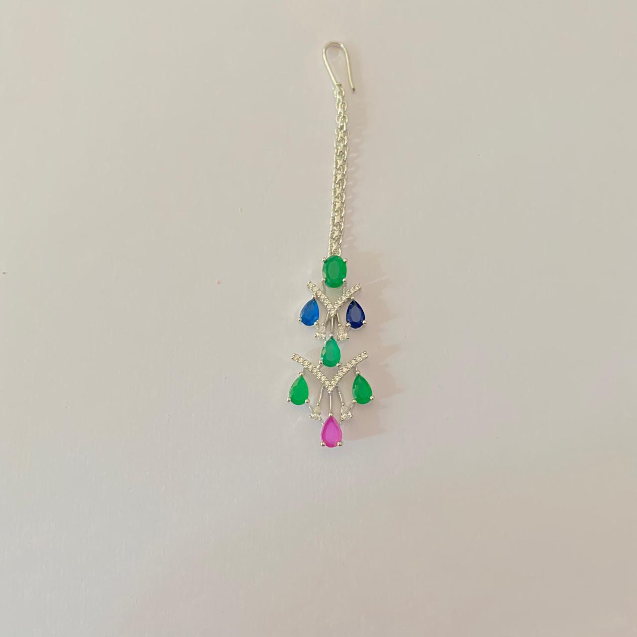 Multi Diamond classic mang Tikka