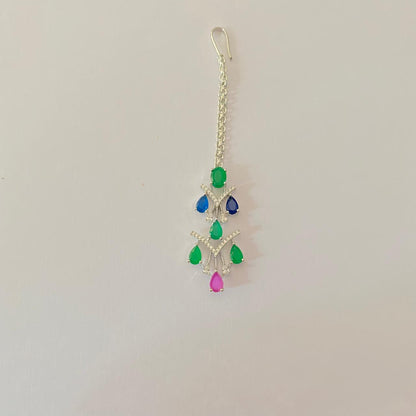 Multi Diamond classic mang Tikka