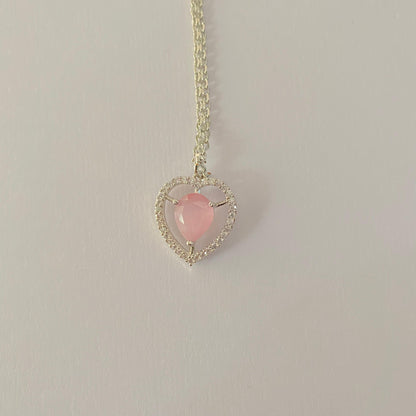 A.D Silver plated Mangtika with Pink Stone