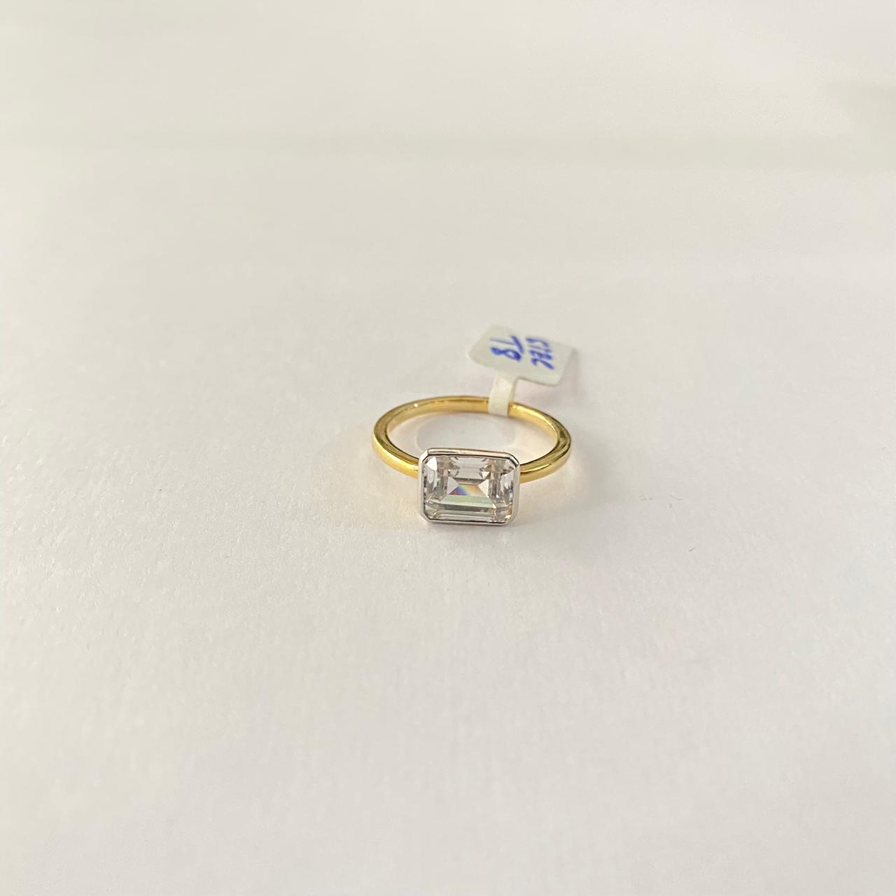 Gold Plated Women Sterling Pure Silver 92.5 Ring