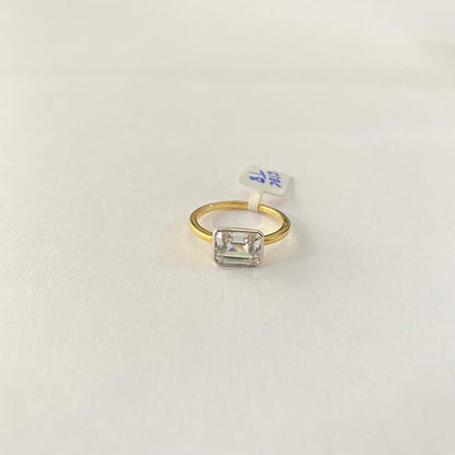 Gold Plated Women Sterling Pure Silver 92.5 Ring