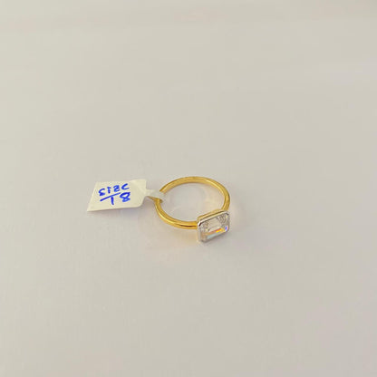 Gold Plated Women Sterling Pure Silver 92.5 Ring