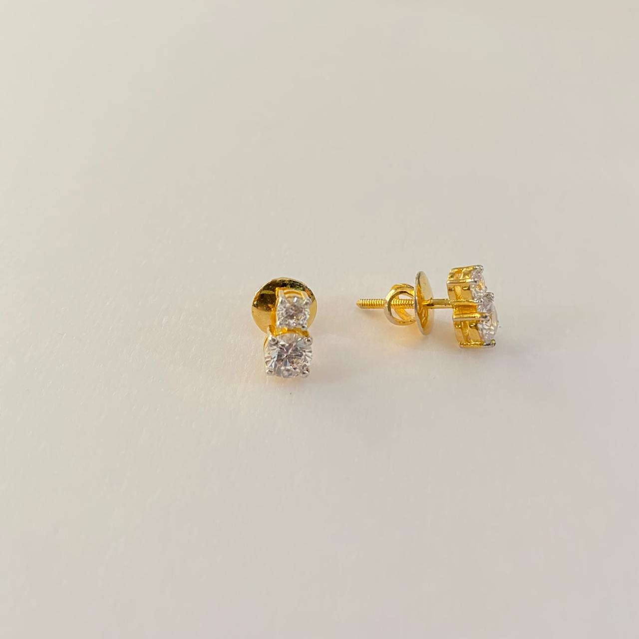 Gold Plated Pure Silver 92.5 Earring