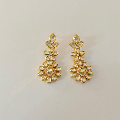 Kundan Gold plated Floral latest design Earring