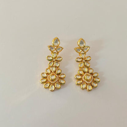 Kundan Gold plated Floral latest design Earring