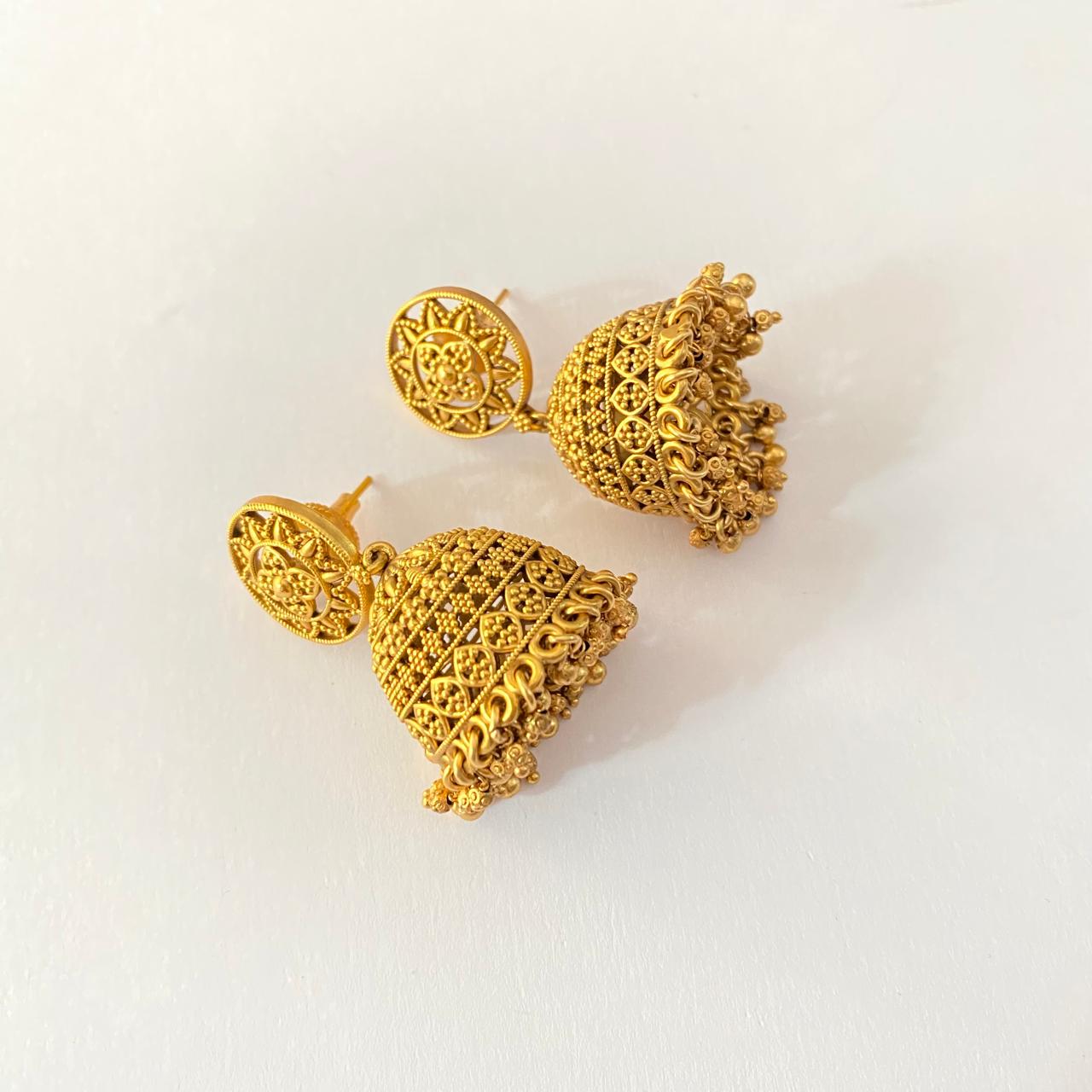 Gold Plated Traditional design Jhumka