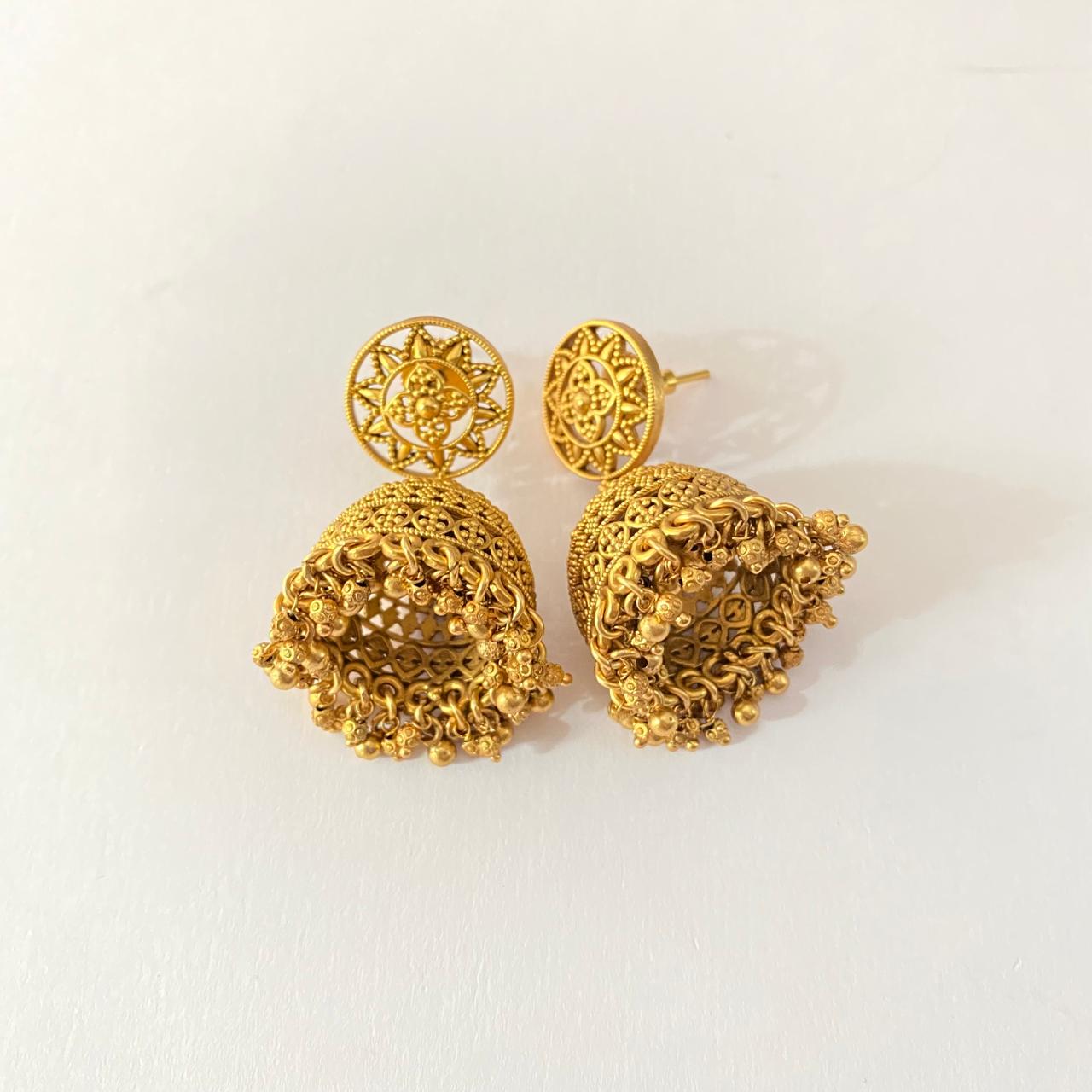 Gold Plated Traditional design Jhumka