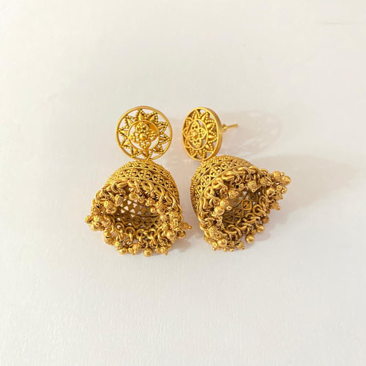 Gold Plated Traditional design Jhumka