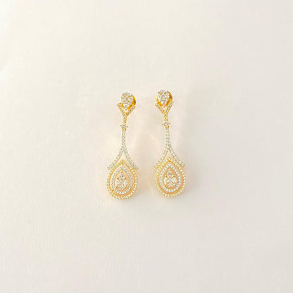 A.D Gold Plated Classic Earring