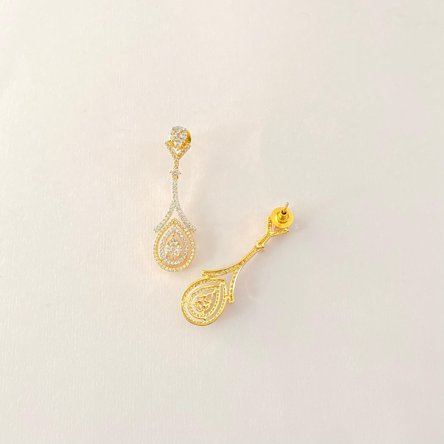 A.D Gold Plated Classic Earring