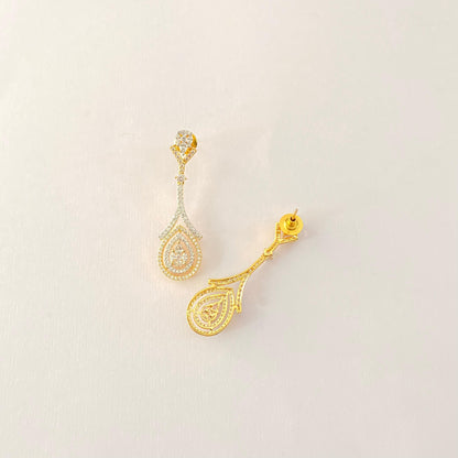 A.D Gold Plated Classic Earring