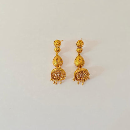 Gold Plated Long Classic Jhumka