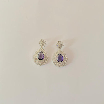 Amthyes with A.D Earring