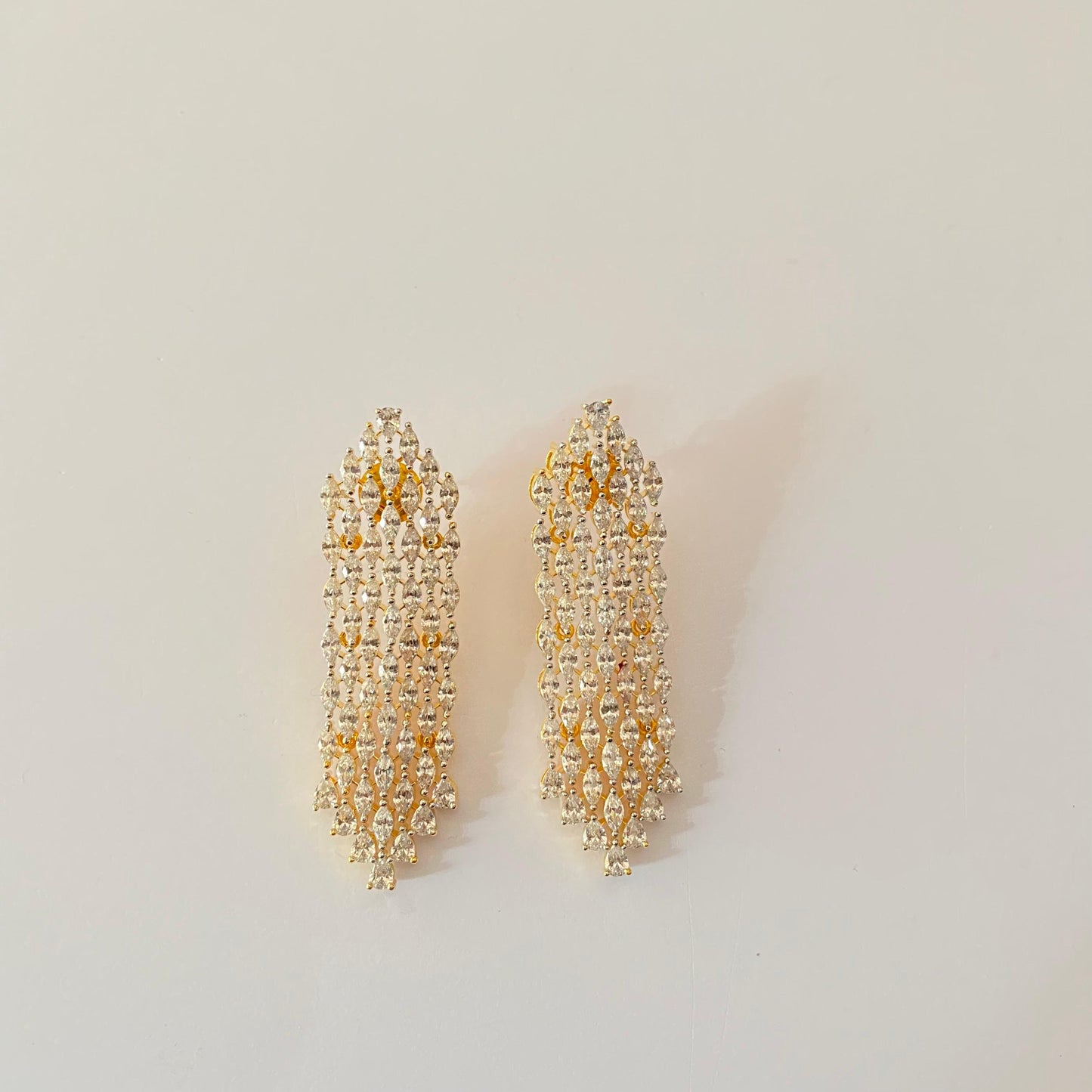Gold Plated Diamond Earring