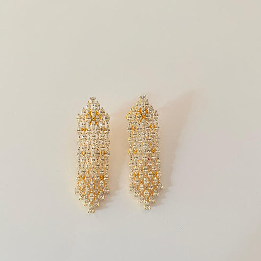 Gold Plated Diamond Earring