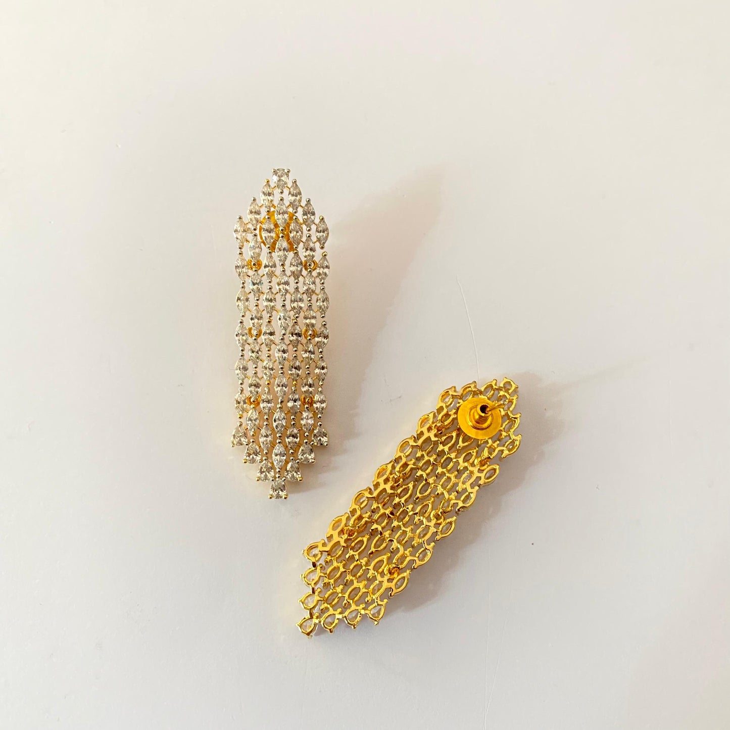 Gold Plated Diamond Earring