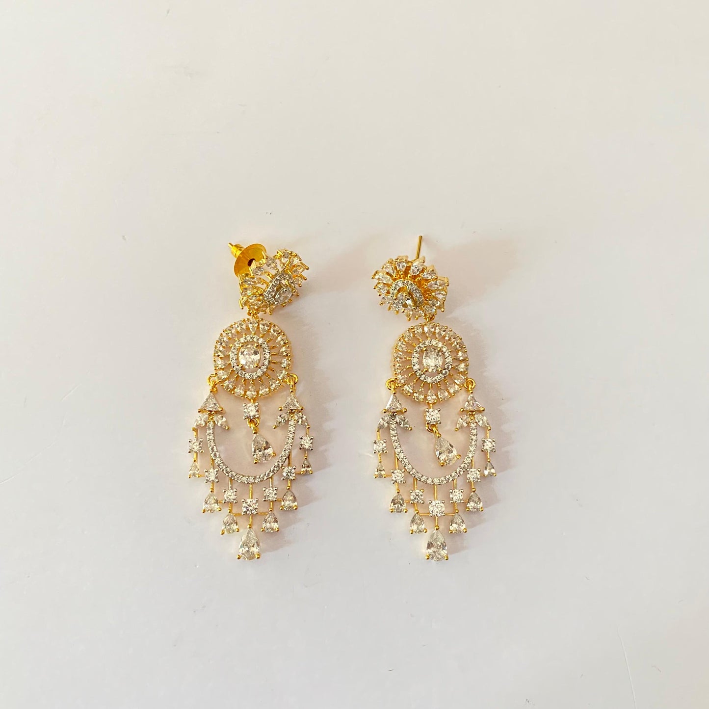 Gold Plated Diamond Earring
