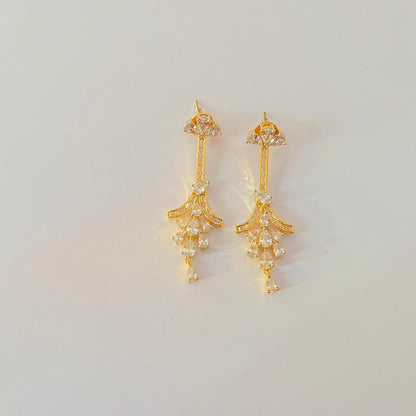 Diamond Classic Gold plated party wear Earring
