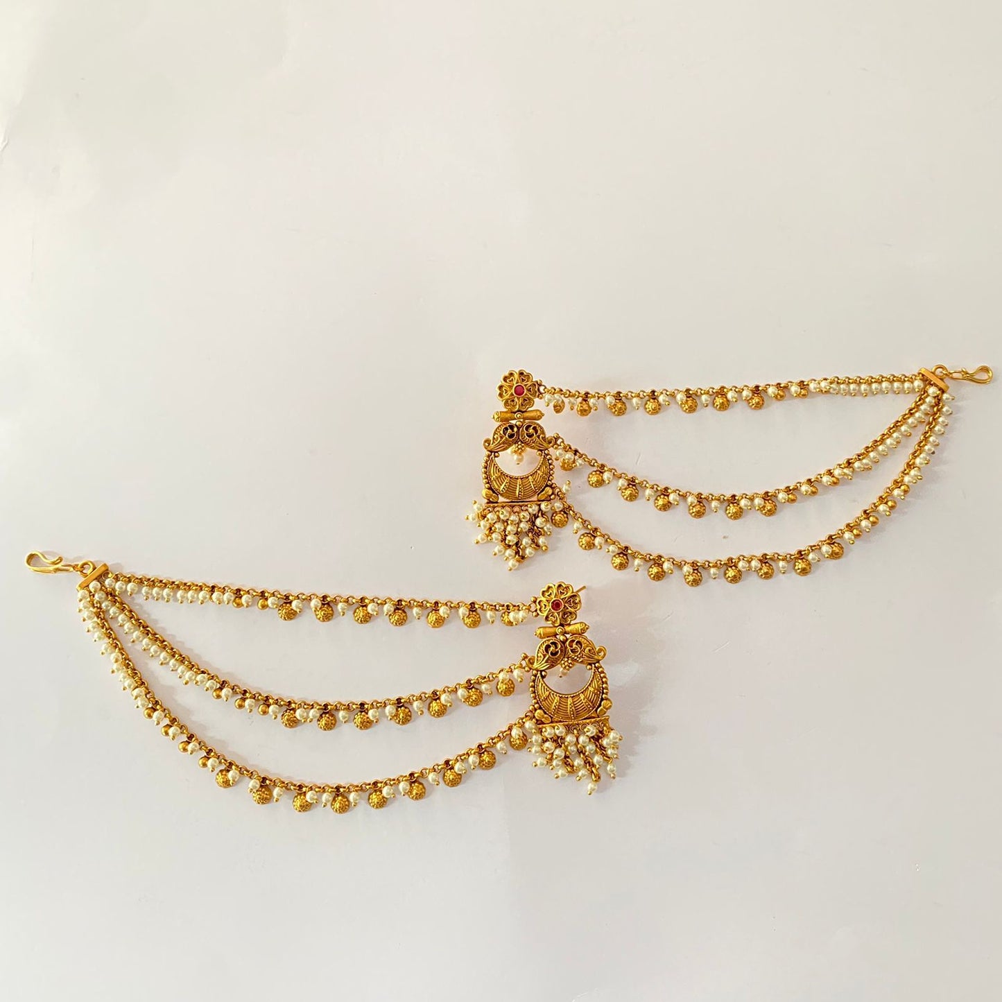 Gold Plated Kaan Chain Earring