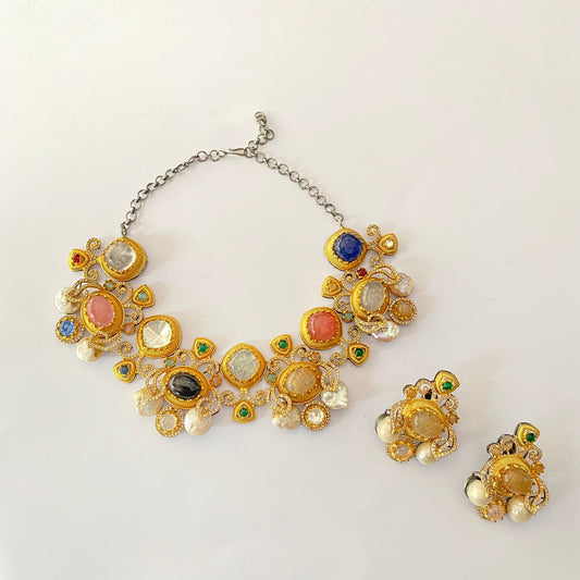 Multi Sabyasachi Necklace Set