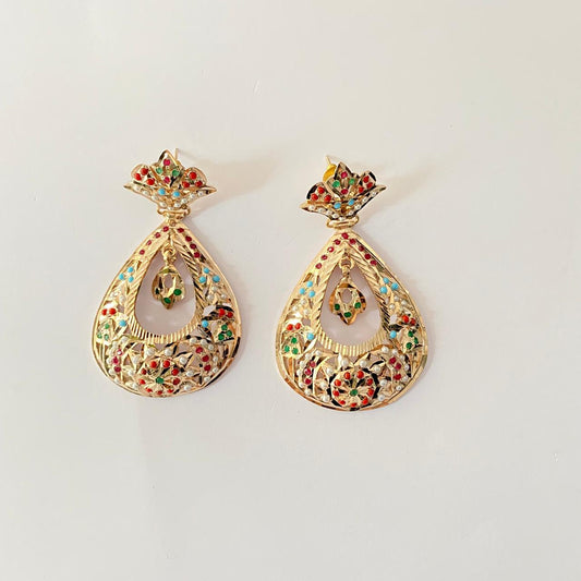Multi Jadau Earring