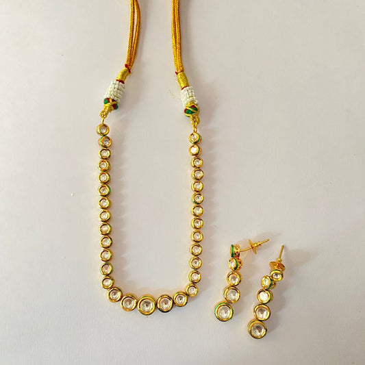 Single Kundan Necklace Set