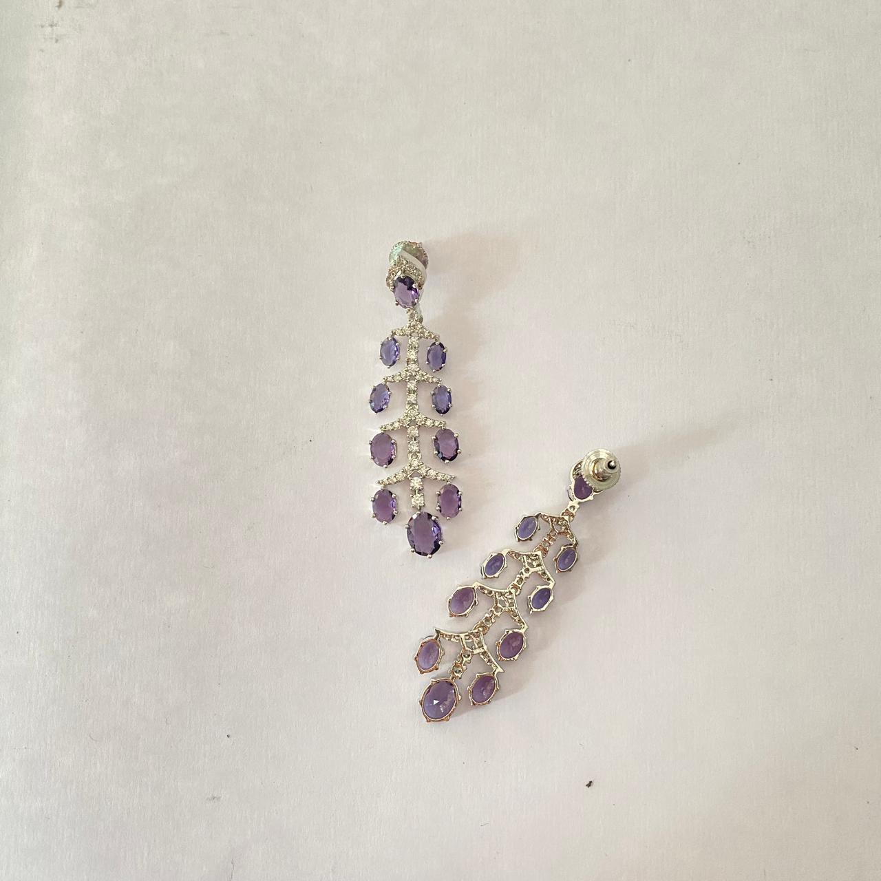 Amethyst A.D Dangler Earring