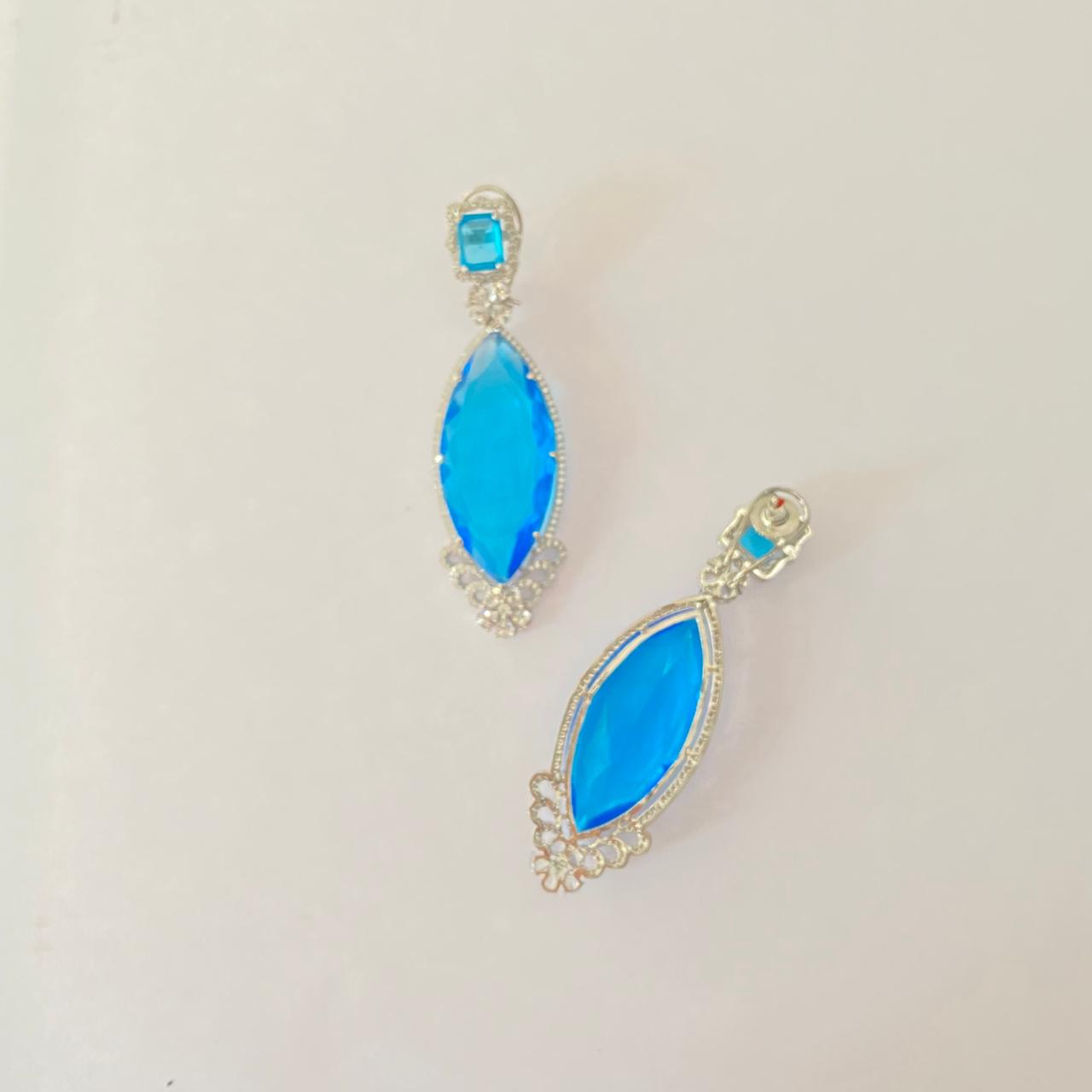 Aqua A.D Dangler Earring