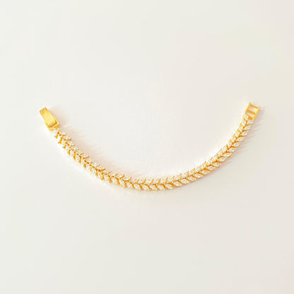 Gold Plated A.D Latest Design Bracelet