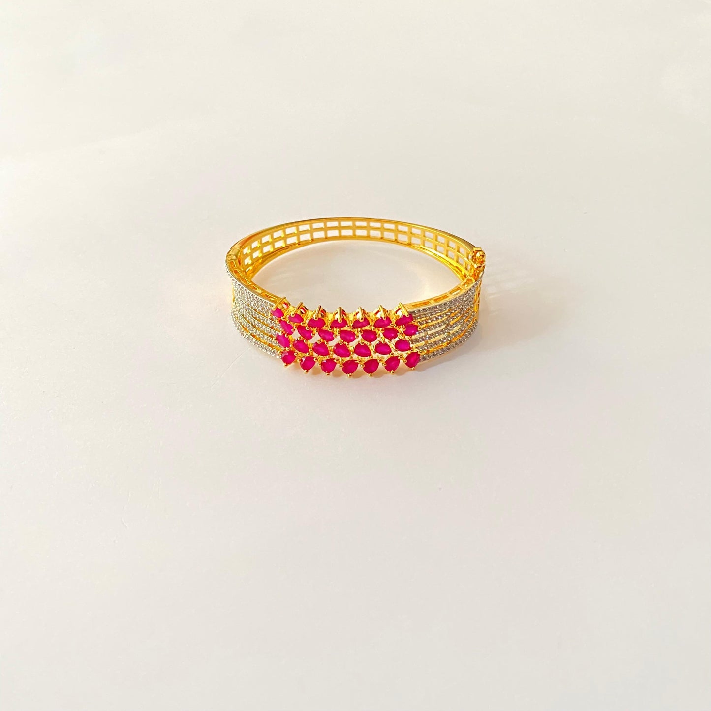 Ruby A.D Gold Plated Bracelet