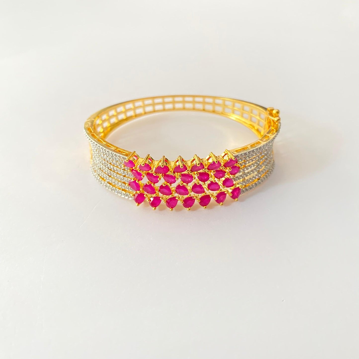 Ruby A.D Gold Plated Bracelet