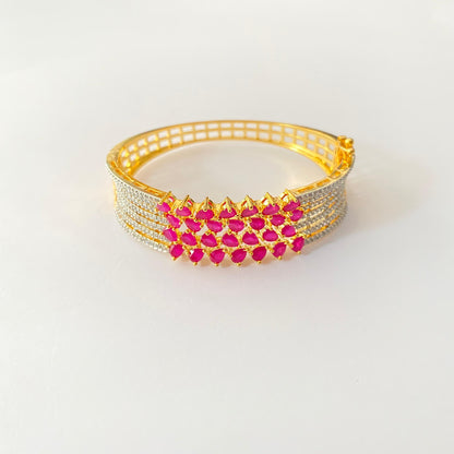 Ruby A.D Gold Plated Bracelet