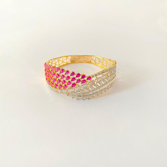 Ruby A.D Gold Plated Bracelet