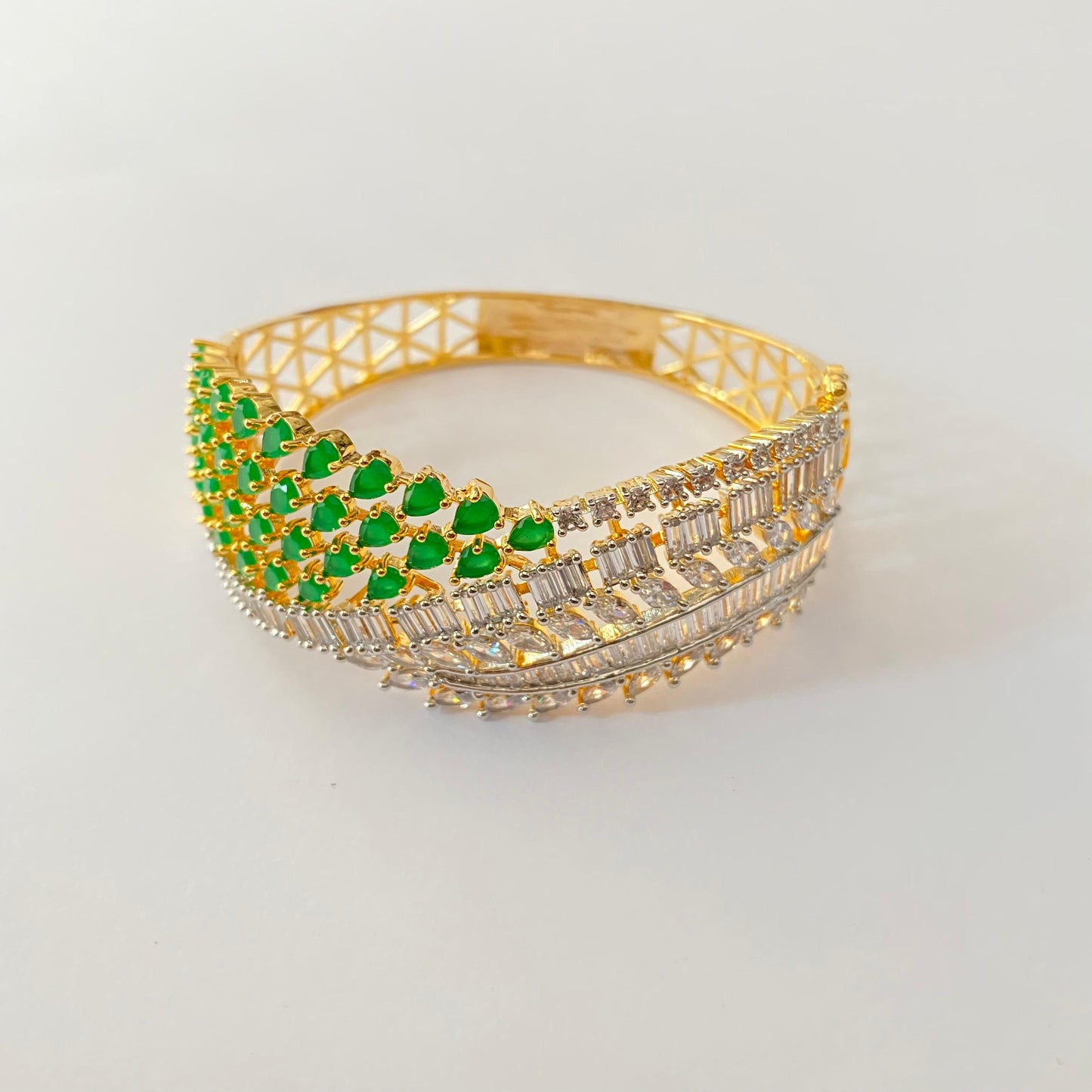 Emerald A.D Gold Plated Bracelet
