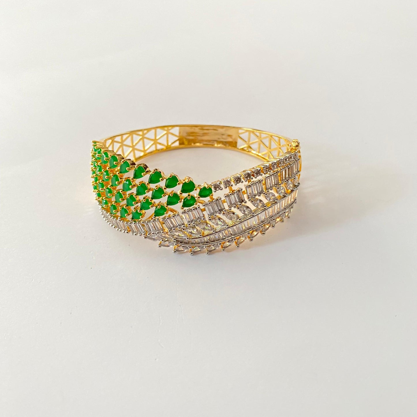 Emerald A.D Gold Plated Bracelet