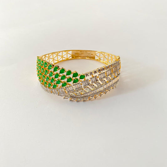 Emerald A.D Gold Plated Bracelet