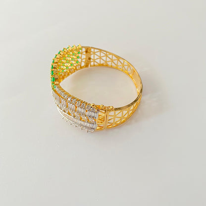 Emerald A.D Gold Plated Bracelet