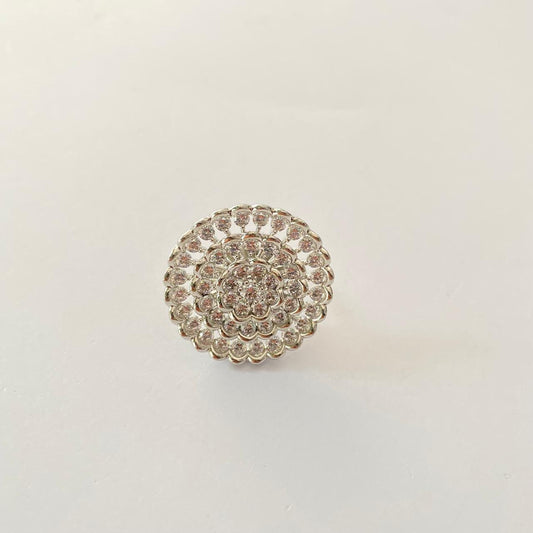 Silver Plated Diamond Ring