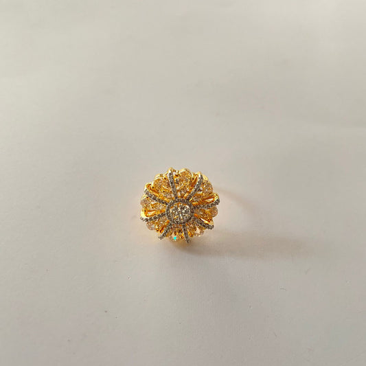Gold Plated Diamond Ring