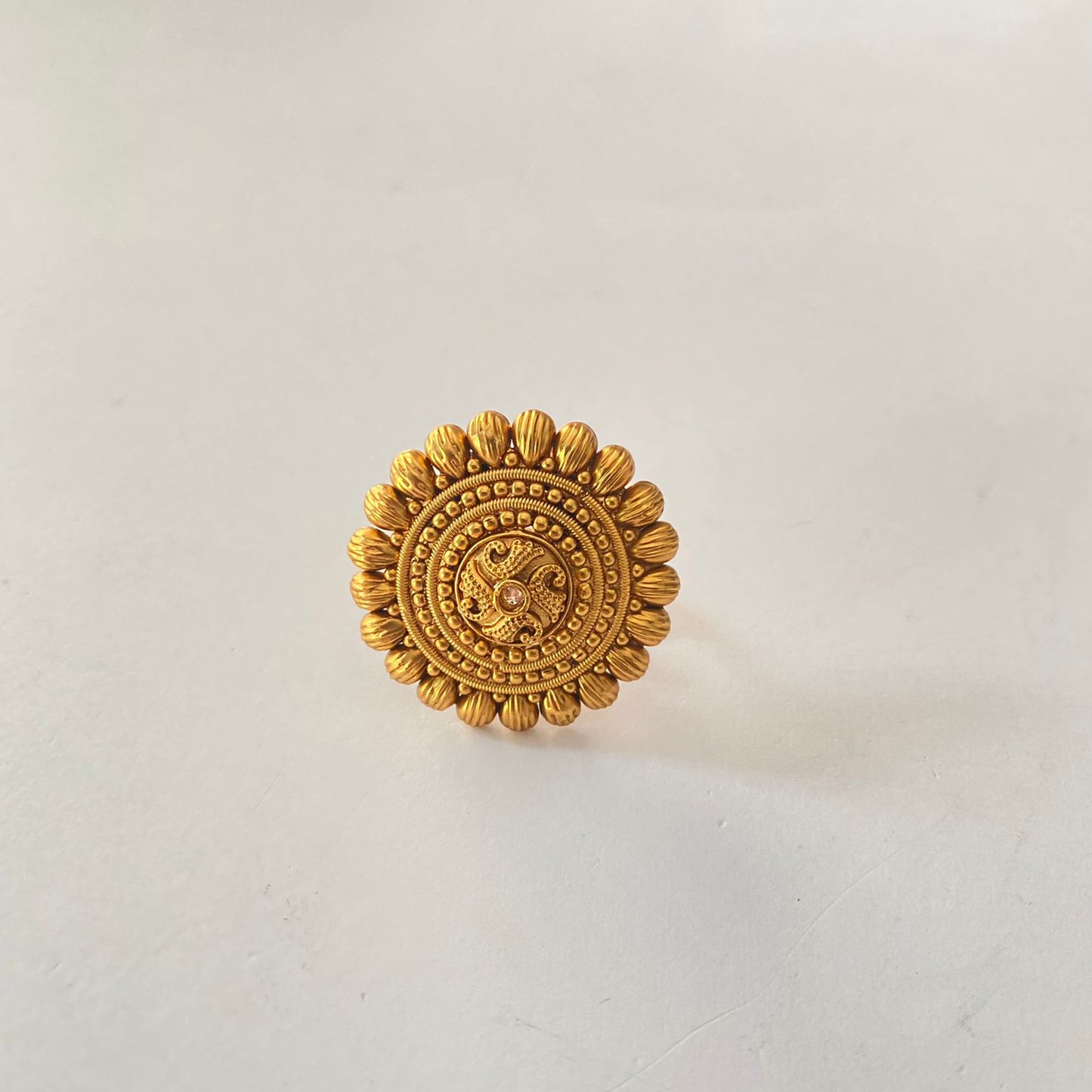 Antique Look Gold Plated Ring