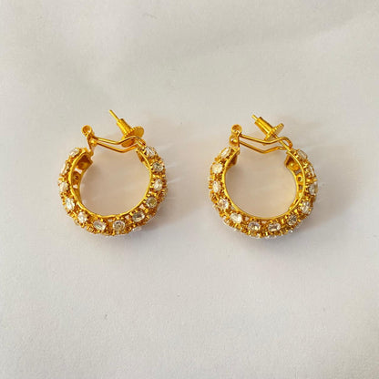 Gold Plated Kundan Bali