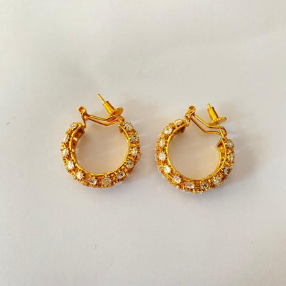 Gold Plated Kundan Bali