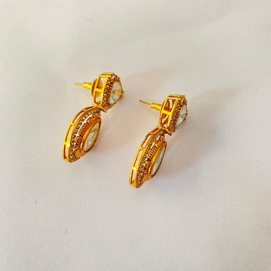 Gold Plated Kundan Earring