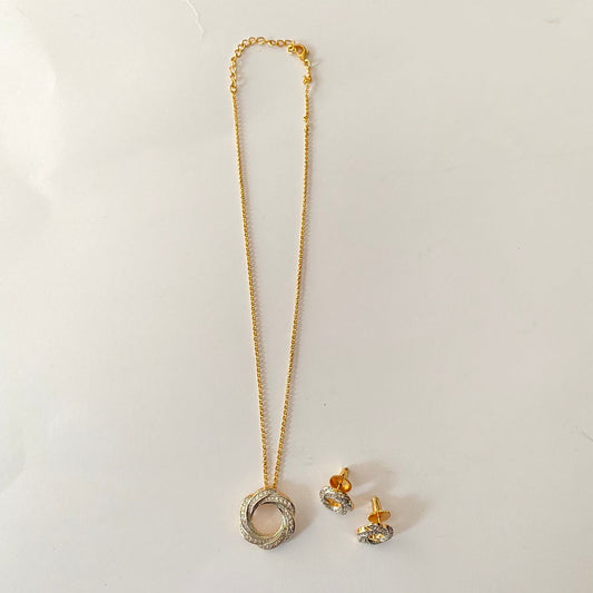 Gold Plated Pendant set