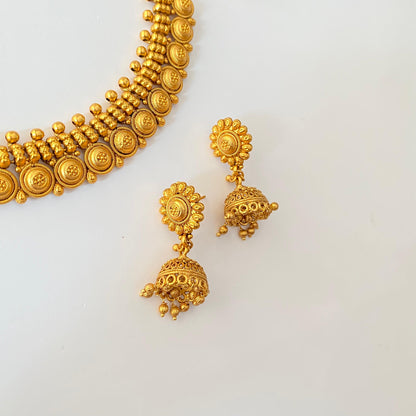 Antique Gold Plated Necklace Set